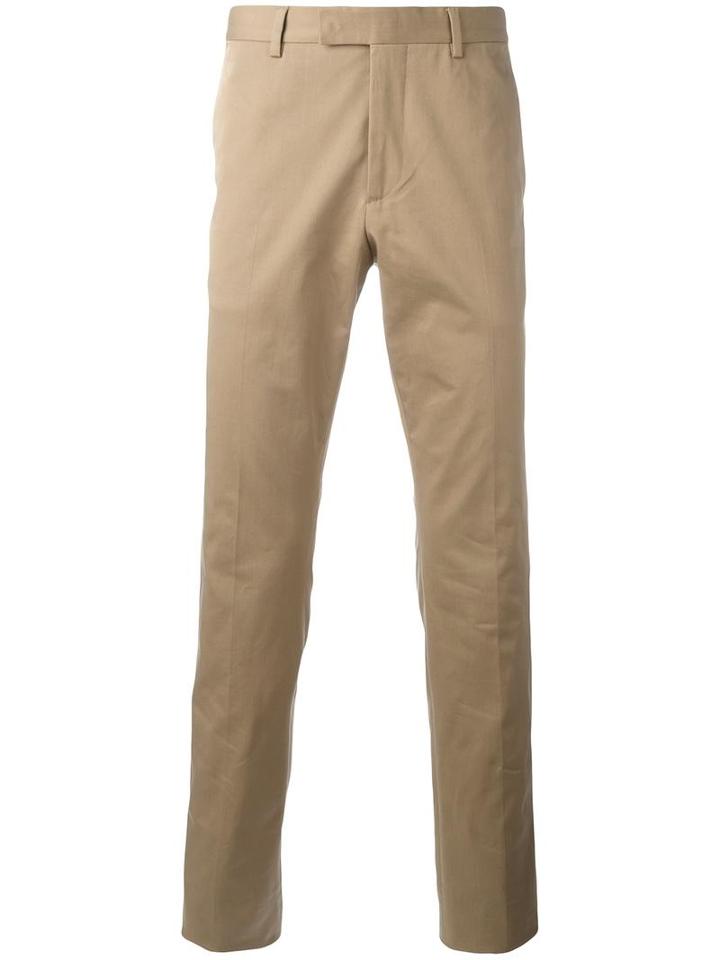 Gucci Stretch Gabardine Chino Trousers, Size: 46, Brown, Viscose/cotton/spandex/elastane