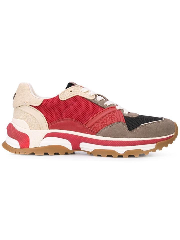 Coach Color Block Sneakers - Red