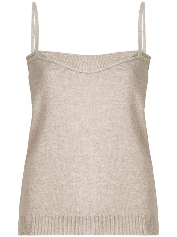 Christopher Esber Knitted Camisole Top - Neutrals
