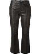 Diesel Black Gold 'pampilu' Trousers, Women's, Size: 40, Lamb Skin/polyester/rayon