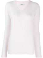Max & Moi V-neck Cashmere Sweater - Pink