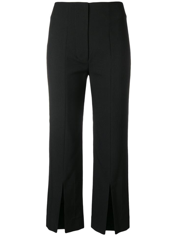 Solace London Inez Fitted Cropped Trousers - Black