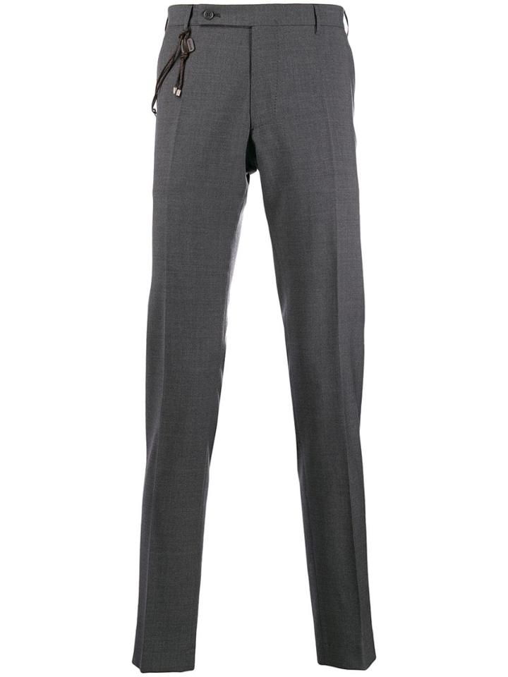 Berwich Chinos With Side Rope Detail - Grey