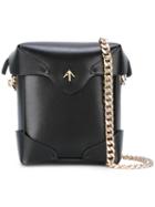 Manu Atelier Micro Pristine Crossbody Bag, Women's, Black, Leather