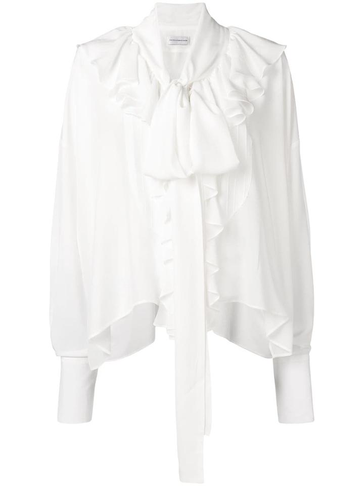 Faith Connexion Ruffled Front Blouse - White