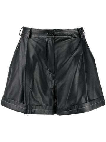 Ruban Wide Leg Shorts - Black