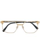Cazal Classic Square Glasses - Gold