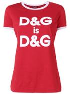 Dolce & Gabbana Slogan Print T-shirt - Red