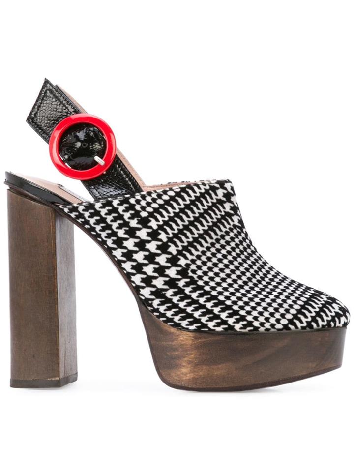 Leandra Medine Platform Mules - Black