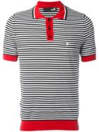 Love Moschino Striped Polo Shirt, Men's, Size: Xl, Black, Cotton