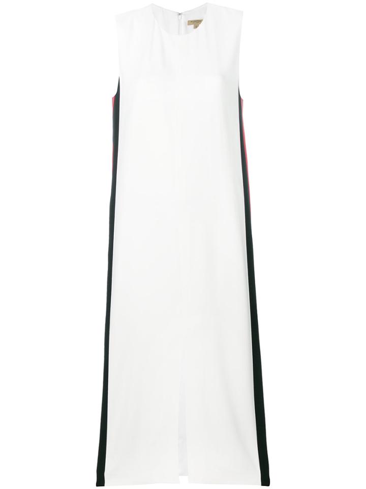 Burberry Side Stripe Slit Dress - White