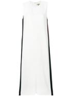 Burberry Side Stripe Slit Dress - White