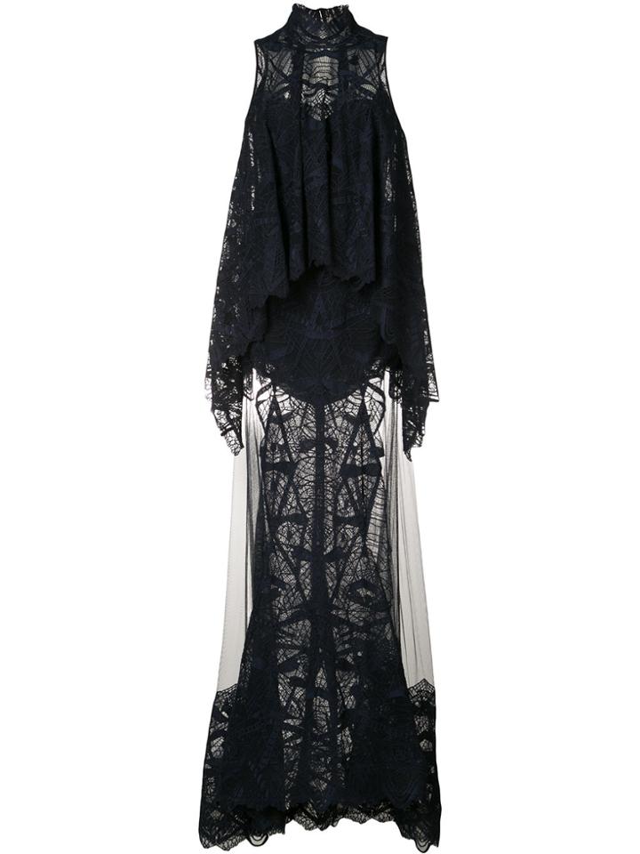 Jonathan Simkhai Layered Lace Gown - Blue