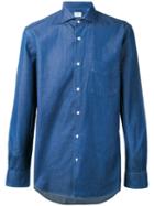 Aspesi - Plain Shirt - Men - Cotton - L, Blue, Cotton