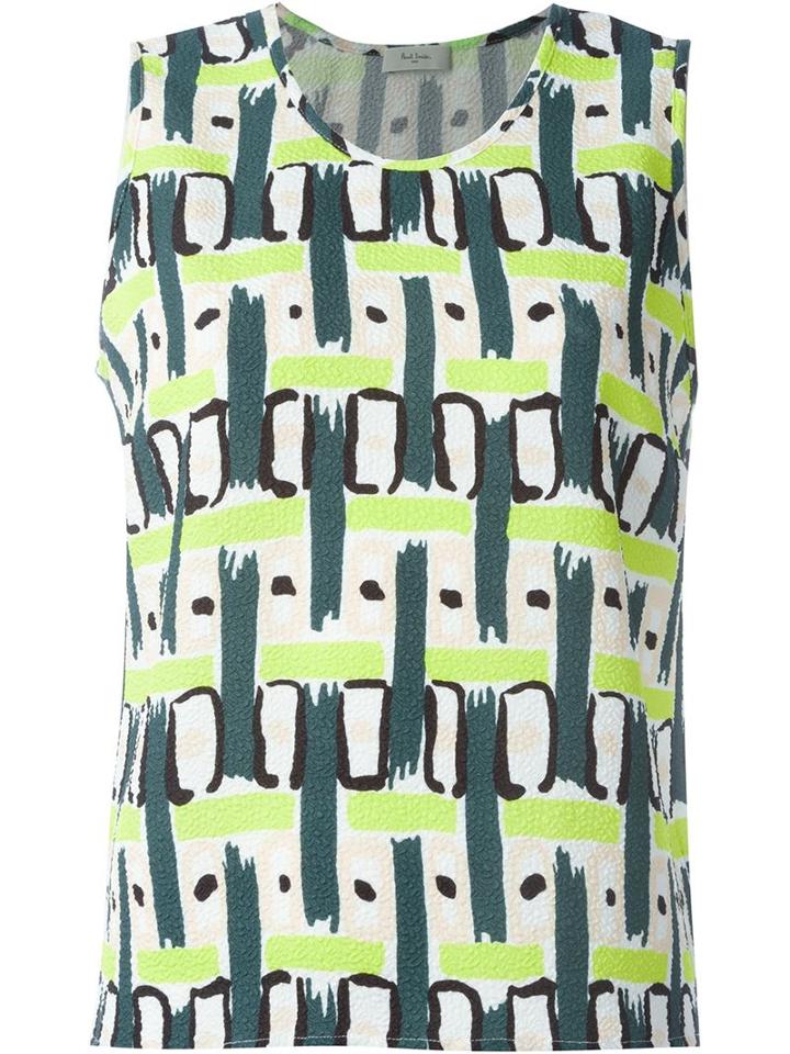 Paul By Paul Smith Printed Textured Top