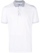 Brunello Cucinelli Contrast Trim Polo Shirt - White