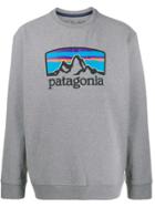 Patagonia Logo Print Jumper - Grey