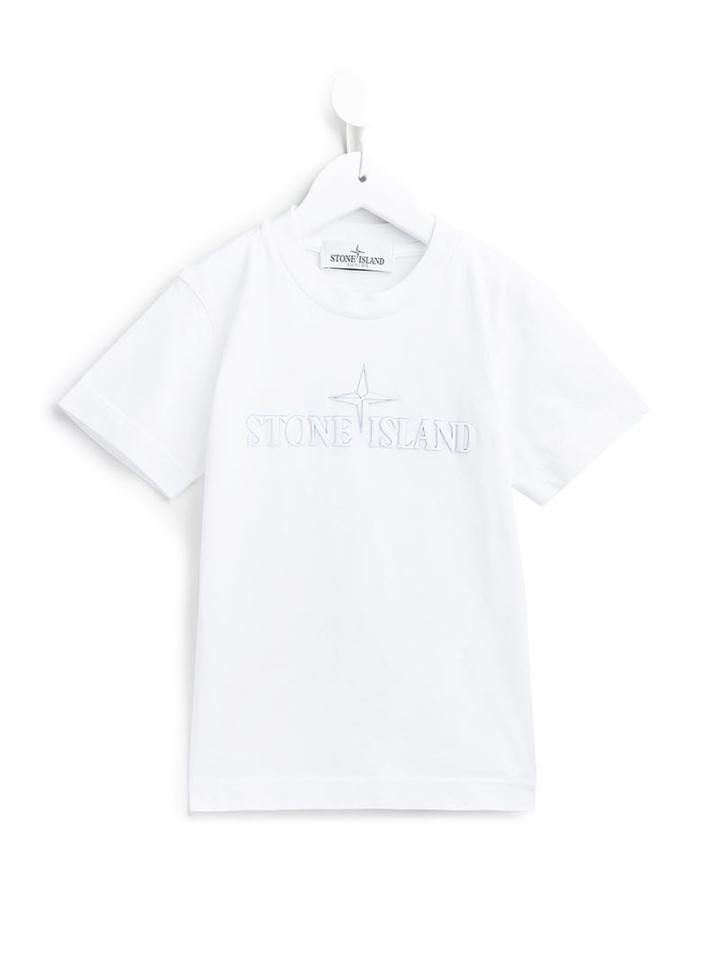 Stone Island Kids Logo Applique T-shirt