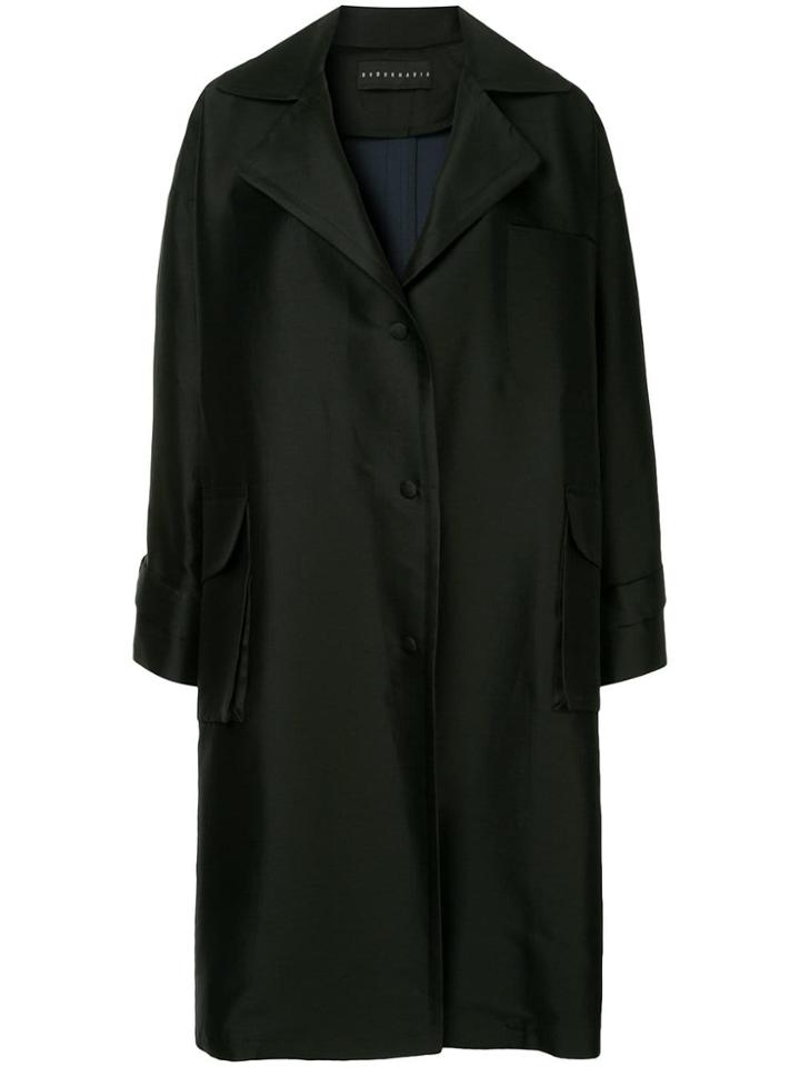 Nino Babukhadia Piped Pocket Trench - Black