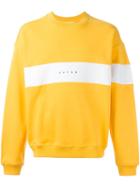 Futur Embroidered Logo Sweatshirt, Men's, Size: Large, Yellow/orange, Cotton