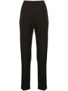 Romeo Gigli Vintage Pinstriped Trousers - Black