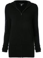 Thomas Wylde Sequin Union Jack Detail Zipped Hoodie - Black