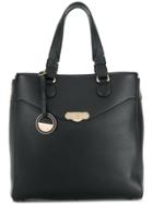 Versace Collection Textured Logo Tote - Black
