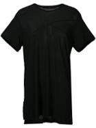 Julius Oversized V-neck T-shirt, Men's, Size: 2, Black, Cotton/modal