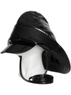 Burberry Logo Print Rain Hat - Black