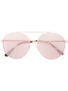 Tom Ford Eyewear Simone Round Frame Sunglasses - Metallic
