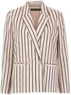 Andrea Marques Striped Blazer - Neutrals