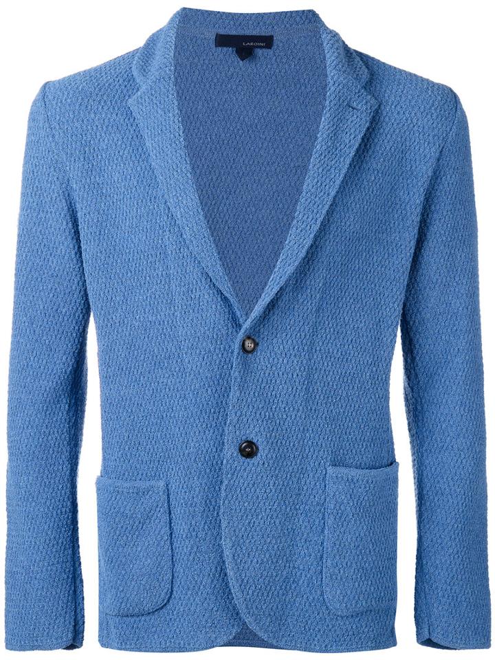 Lardini - Textured Two-button Blazer - Men - Cotton/polyamide - M, Blue, Cotton/polyamide