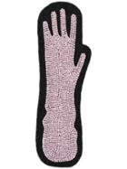 Olympia Le-tan - Hand Bag Patch - Women - Wool Felt/glass - One Size, Pink/purple, Wool Felt/glass