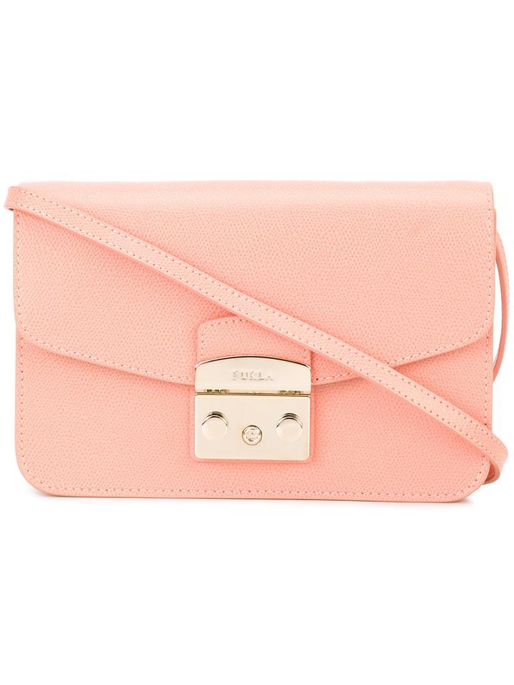 Furla 'zaferano' Crossbody Bag, Women's, Pink/purple, Leather