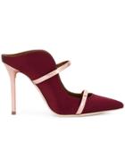 Malone Souliers By Roy Luwolt Contrast Heeled Mules - Red