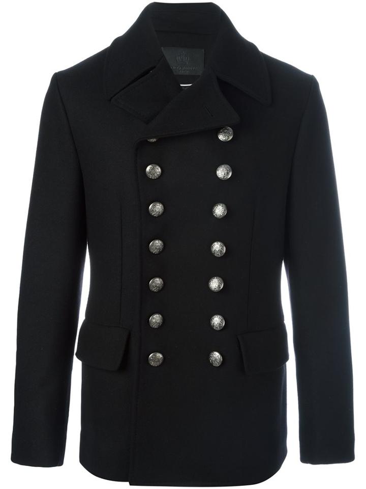 Dolce & Gabbana Military Button Peacoat