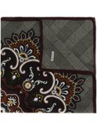Tagliatore Check Print Foulard - Blue