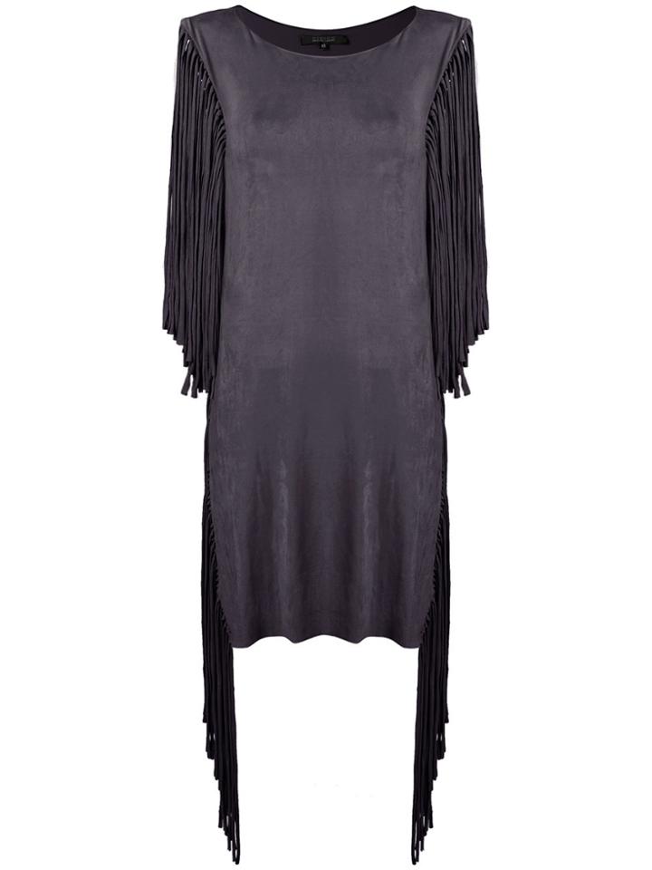 Fisico Fringed Beach Dress - Black