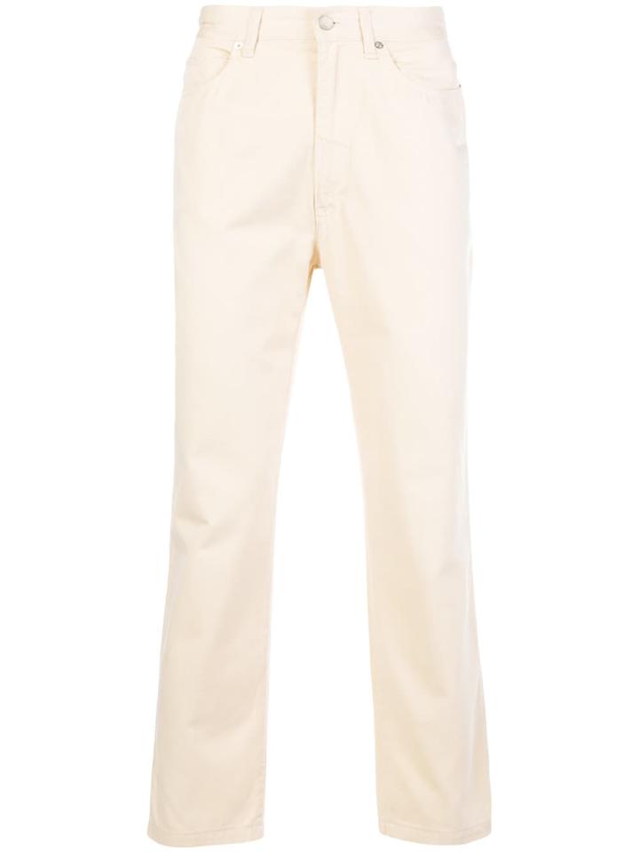Fendi Vintage Cropped Slim-fit Trousers - Nude & Neutrals
