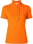 Tory Burch Deneuve Polo Top - Orange