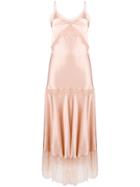 Twin-set Long Lace Embellished Dress - Pink