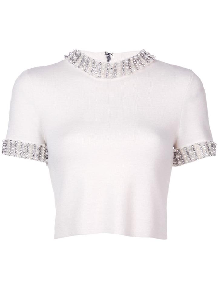 Alice+olivia Ciara Jumper - White