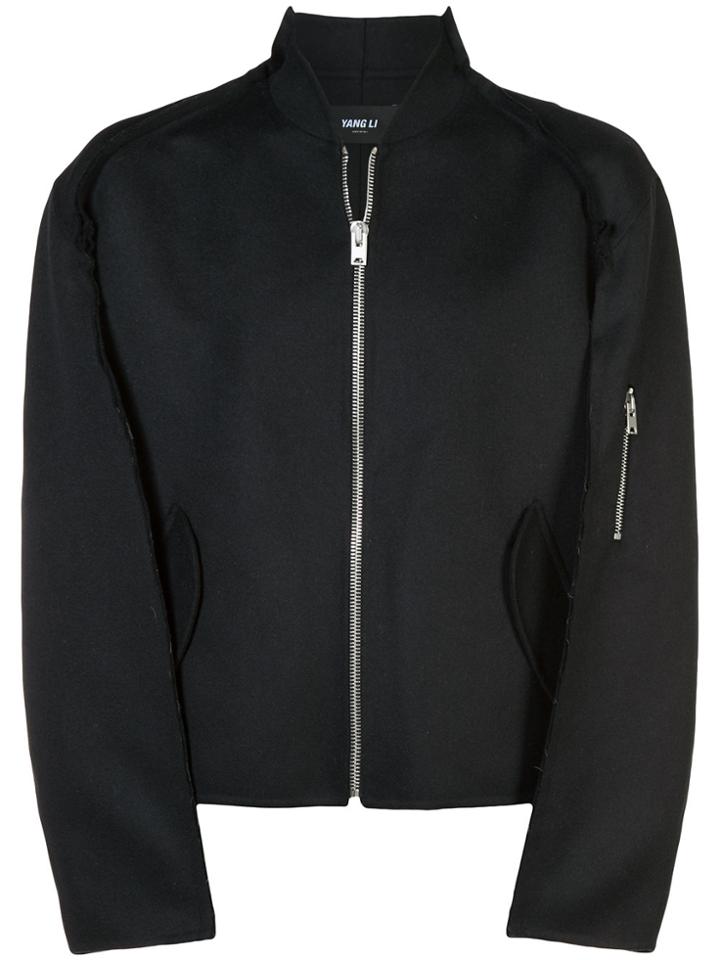 Yang Li Ma-1 Exposed Seam Bomber Jacket - Blue