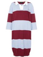 G.v.g.v. Oversized Striped Rugby Shirt Dress - Blue