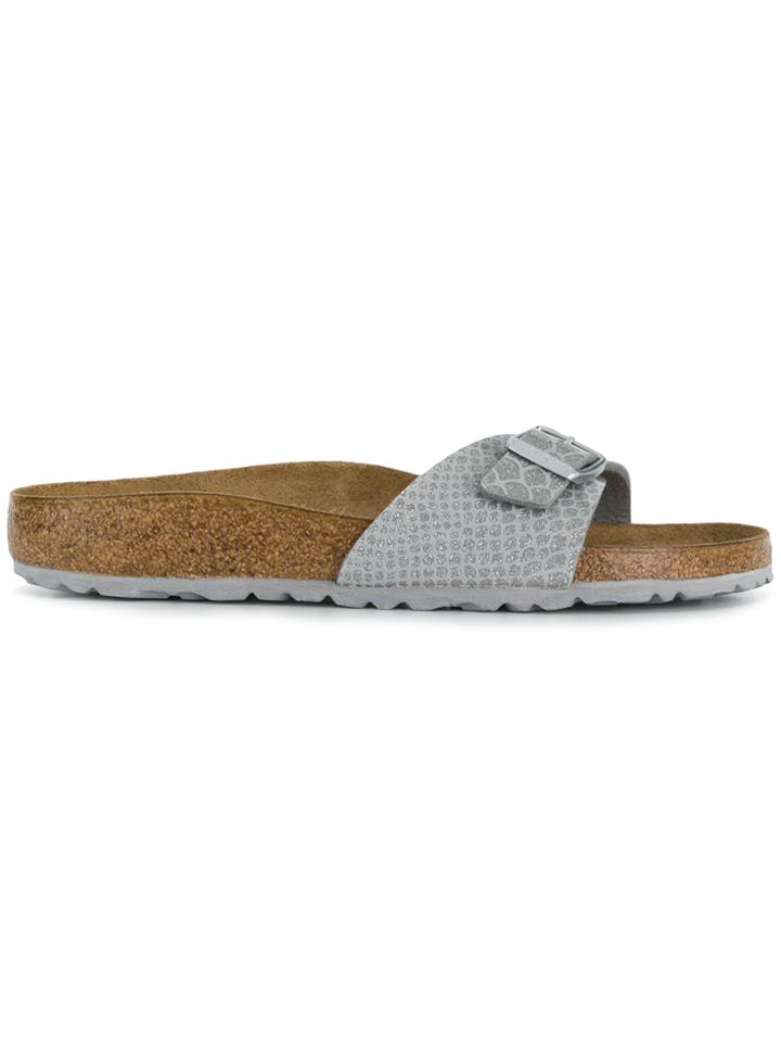 Birkenstock Snake-effect Sandals - Grey