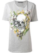 Alexander Mcqueen Skull Print Boyfriend T-shirt - Grey