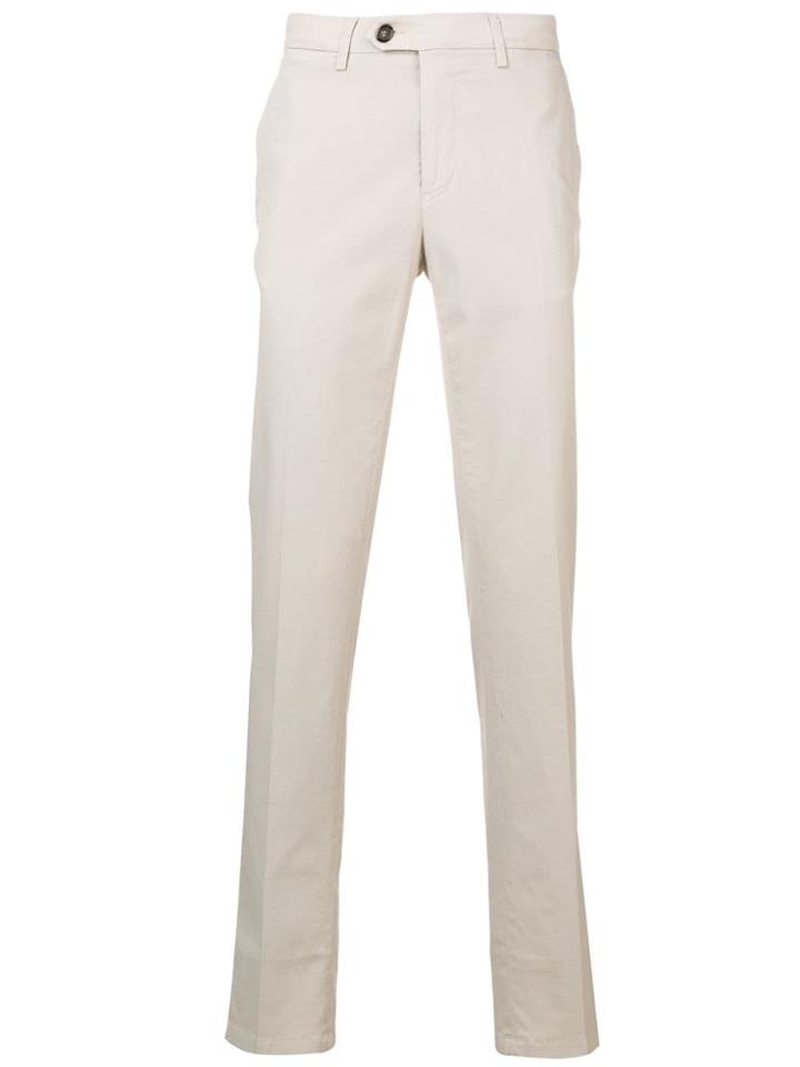 Canali Straight-leg Trousers - Neutrals