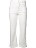 Fiorucci Cropped High-waist Jeans - White