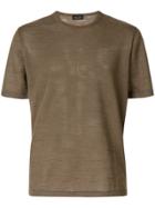 Roberto Collina Structured T-shirt - Brown