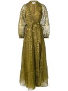 Temperley London Jet Evening Dress - Green